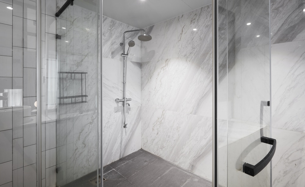 Fort Myers shower remodel with modern bathroom finishes